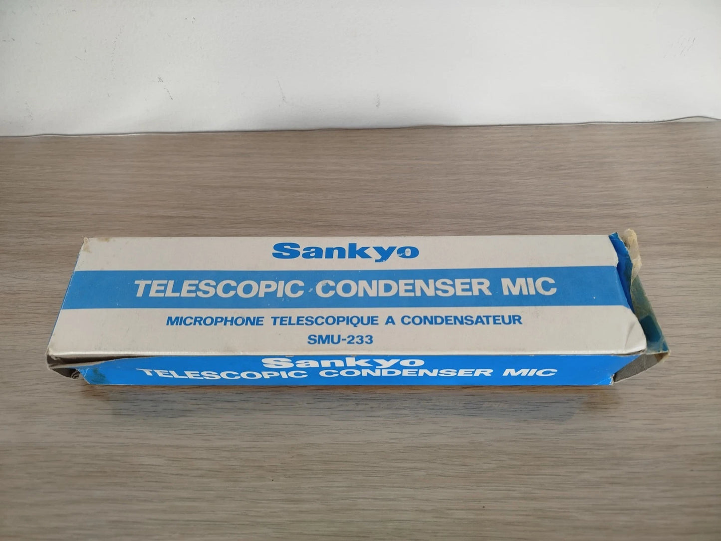 Sankyo Telecopic Condenser Mic Microfono SMU 233 Estendibile Cinepresa Nero