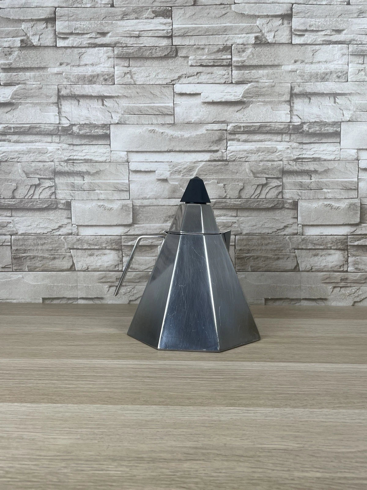 Bollitore Calderoni Fratelli Serie Piramide Ottagonale Vintage Anni 60 Acciaio