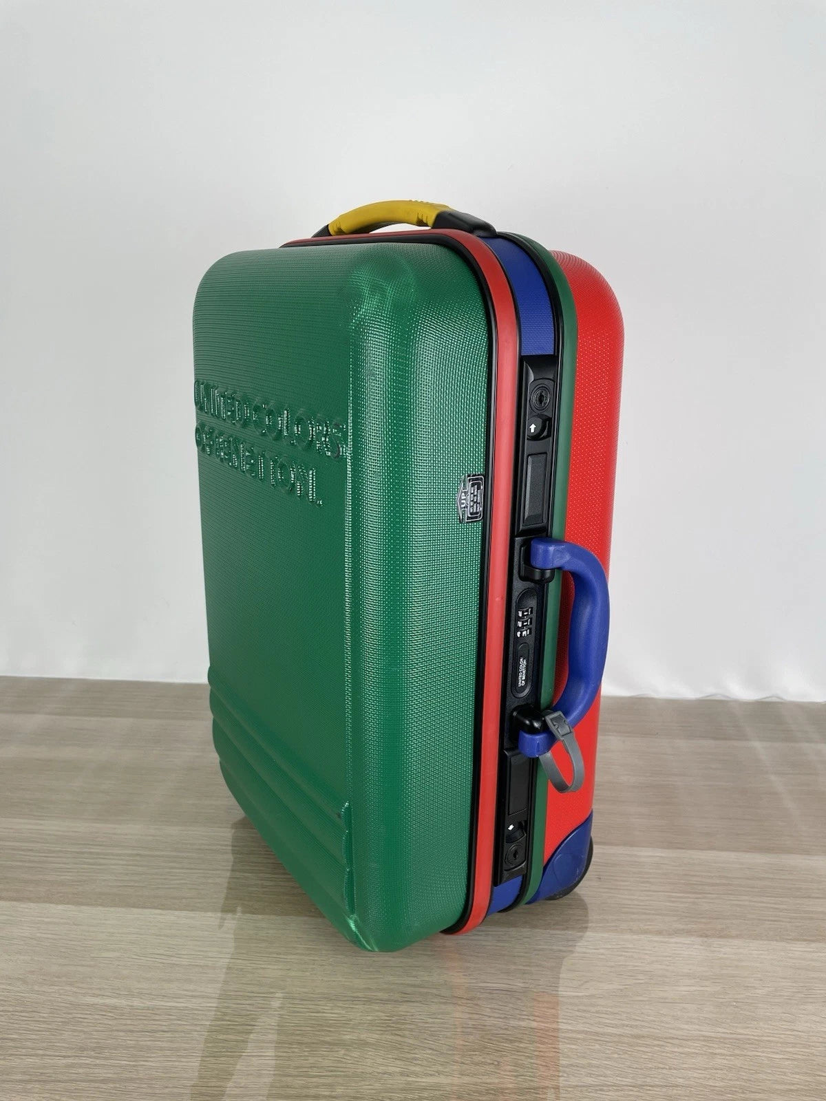 Valigia Rigida Trolley United Colors Of Benetton Verde Rosso Colorato Anni 80/90