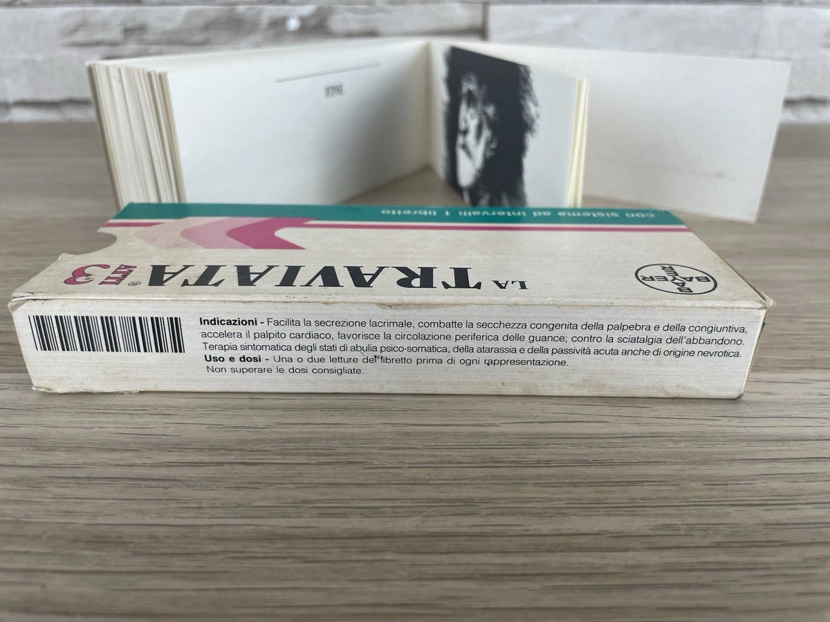 Libretto Promozionale Opera La Traviata 3 Atti Per Bayer Raro Vintage Epoca