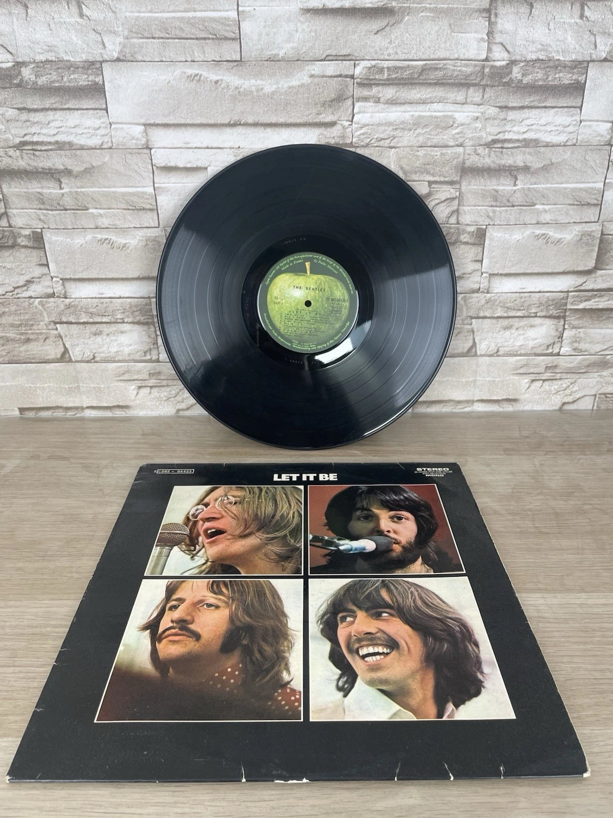 Disco Vinile 33 Giri The Beatles Let It Be Anno 1971 France Pathe Apple Records
