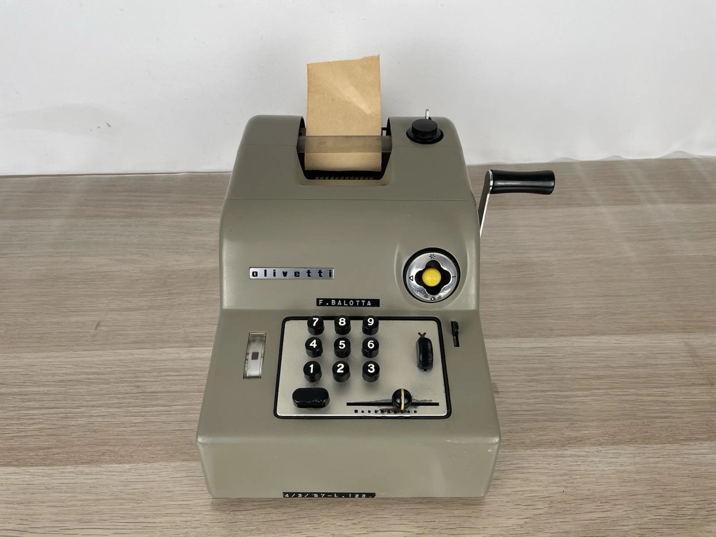 Olivetti Summa 15 Calcolatrice Meccanica Manuale Vintage Design Marcello Nizzoli