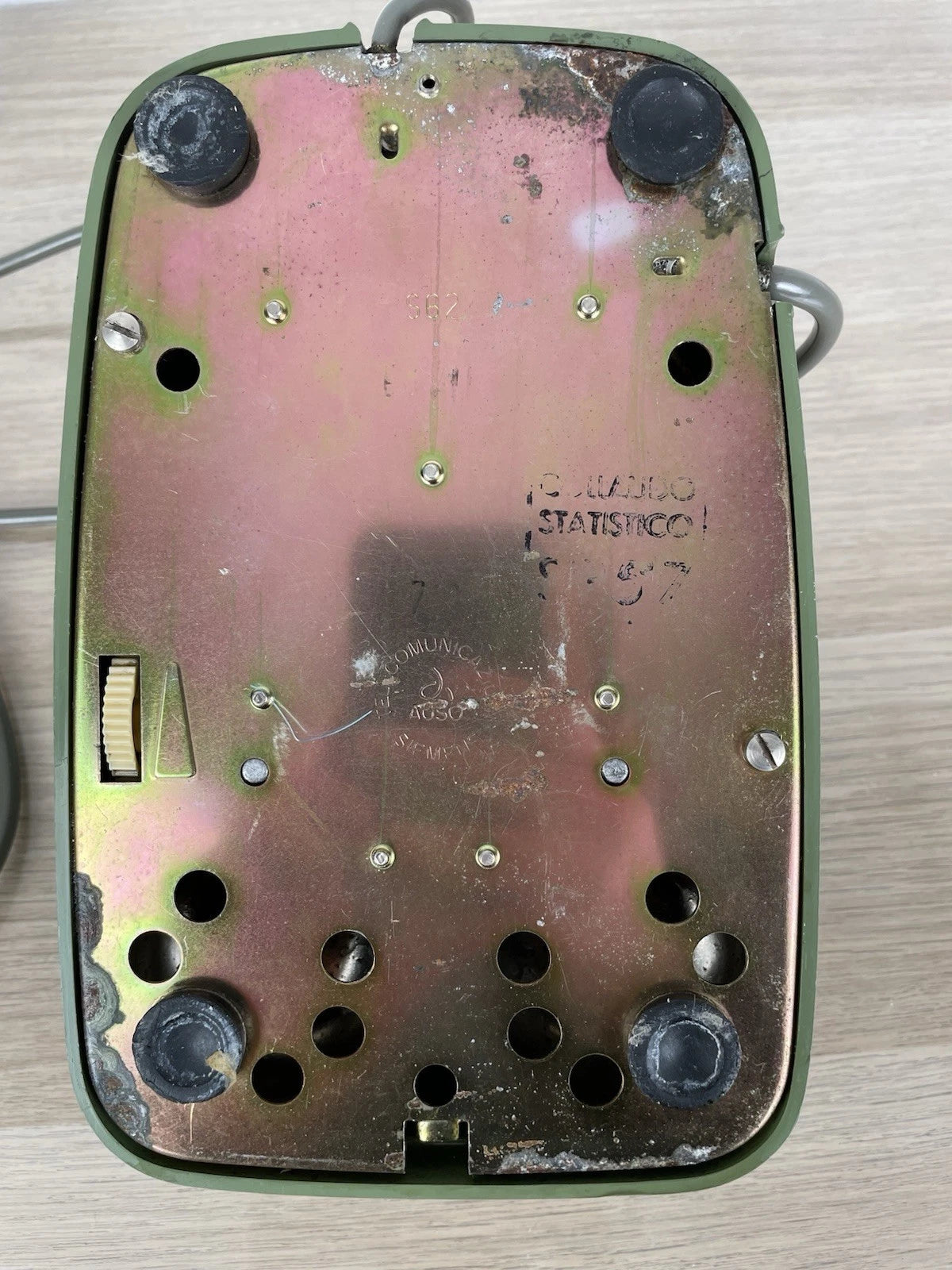 Telefono Fisso Disco Auso Siemens Telecomunicazioni Verde Oliva Lino Saltini S62