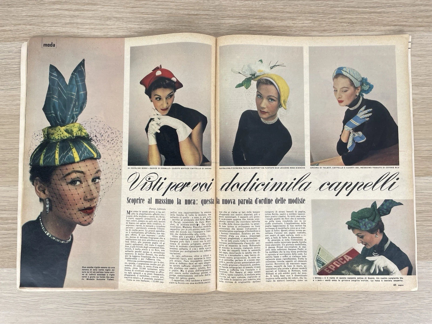 Rivista Epoca 23 Febbraio 1952 N.72 Anno III Arnoldo Mondadori Editore Vintage