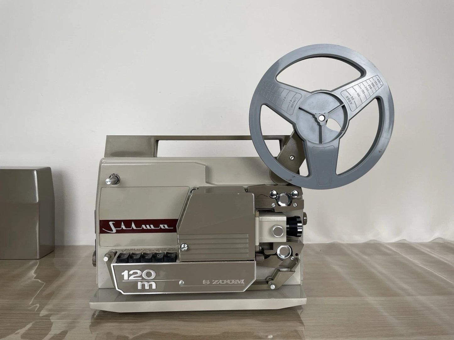 Proiettore Silma 120 m 8 Zoom Super 8 Vintage Epoca Anni 60 + Cavo Bobina Rivoli