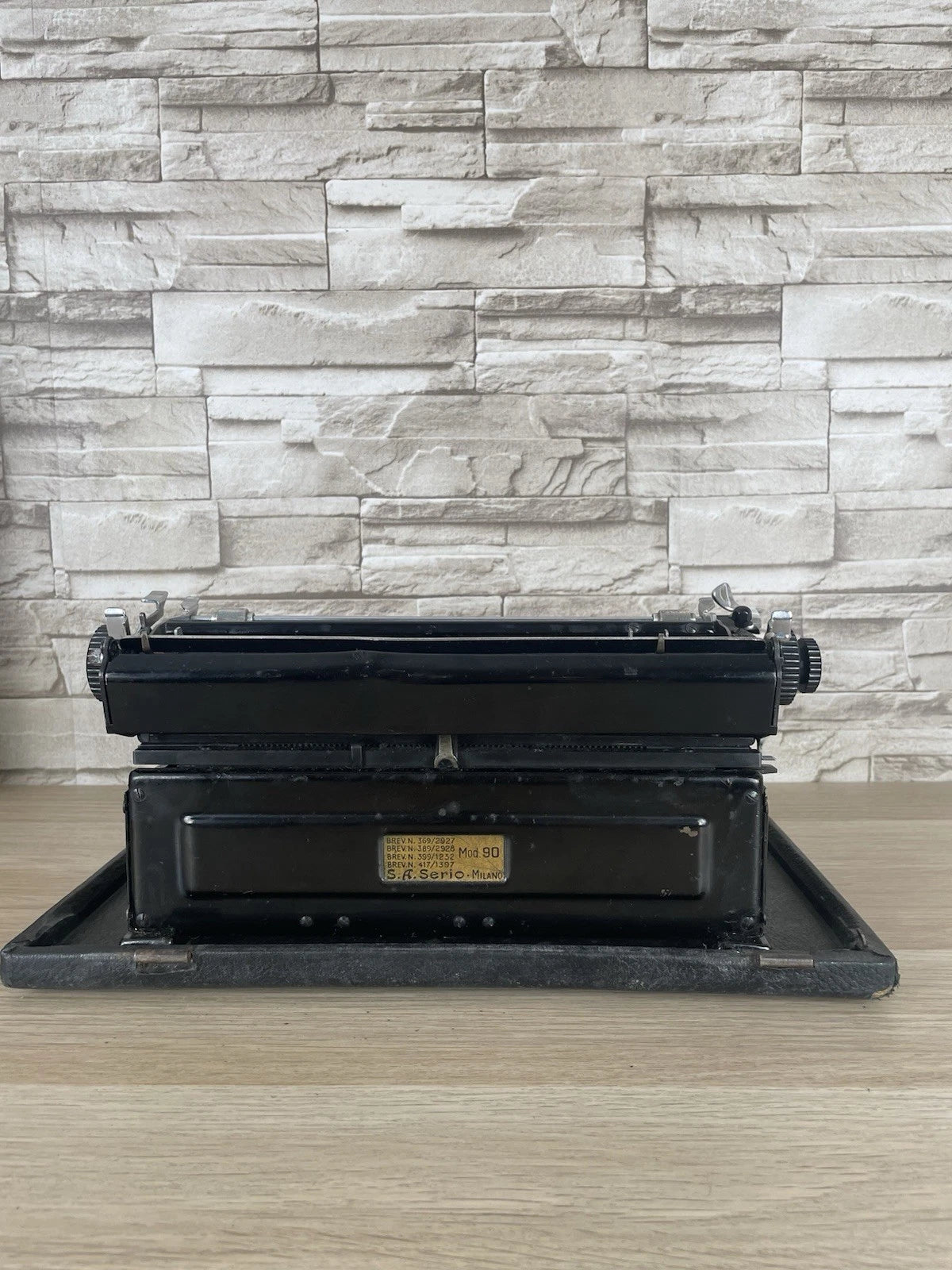 Macchina Per Scrivere Everest Mod.90 Milano Vintage Epoca Anni 40/50 Nera