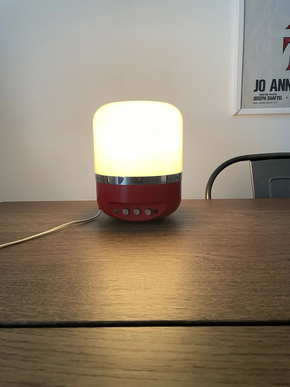 Radio Lampada 60s Europhon Design Adriano Rampoldi Vintage Space Age Rossa