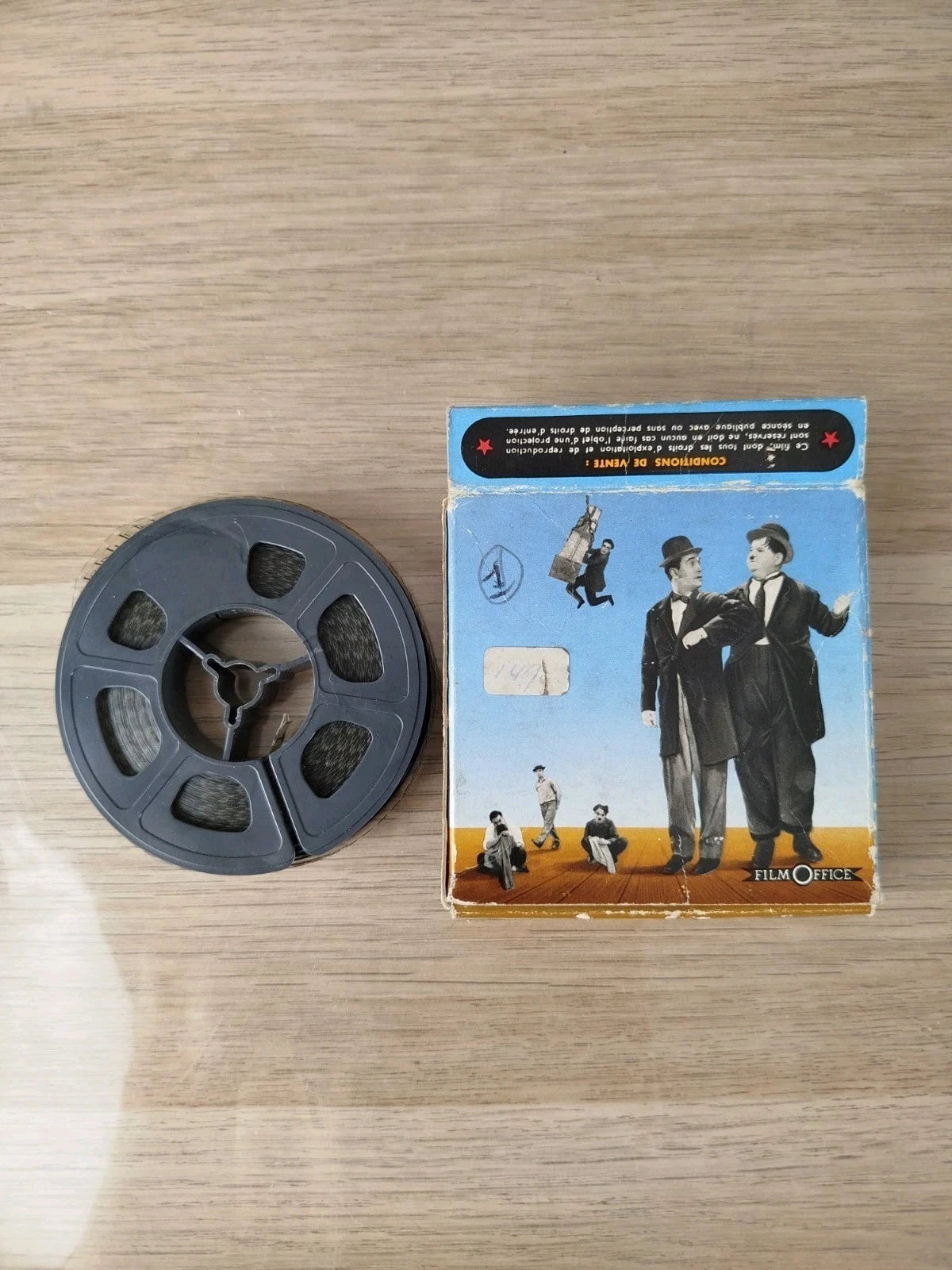 Pellicola Super 8 Charlie Chaplin Stanlio Onlio Charlot Gardien De l'Ordre Epoca