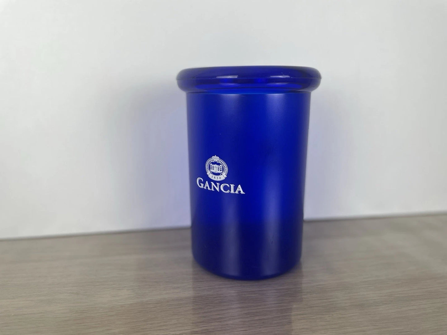 Glacette Secchiello Per Ghiaccio Pubblicitario Gancia Anni 80 In Plastica Blu