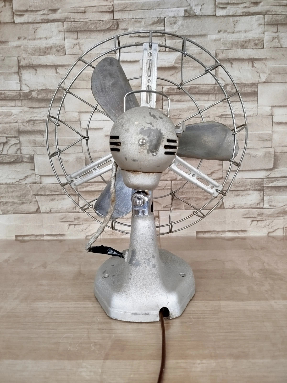 Ventilatore Ercole Marelli & C. SpA Milano Vintage Epoca Anni '30 Grigio Metallo