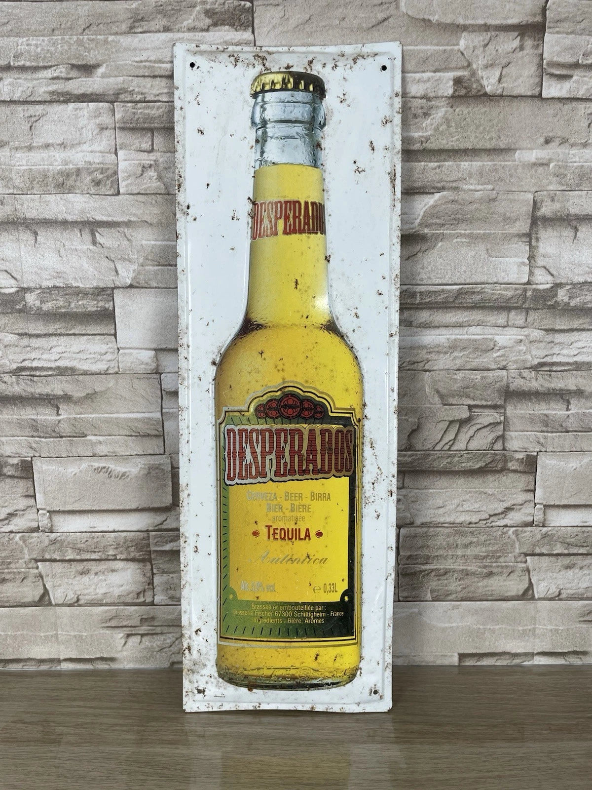 Insegna Di Metallo Da Muro Vintage Desperados Tequila Birra Cerveza
