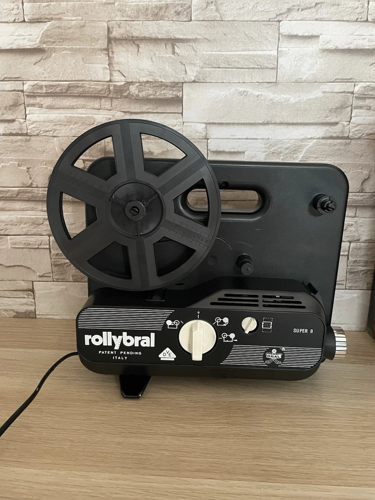 Proiettore Giocattolo Rollybral Vintage Anni '70 Super 8 Per Pezzi Di Ricambio