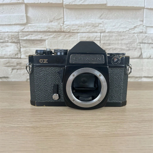 Fotocamera Analogica Chinon CX Solo Corpo Macchina Per Pezzi Di Ricambio Nera