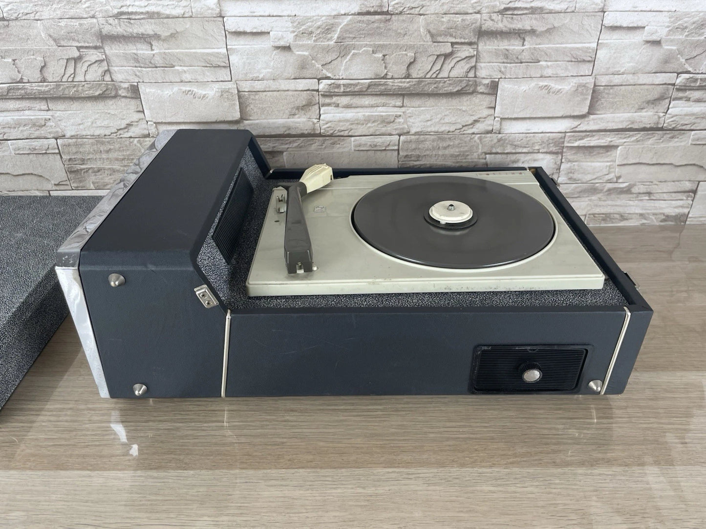 Fonovaligia Philips Uranya HiFi Giradischi Per Pezzi Di Ricambio Nera e Grigia