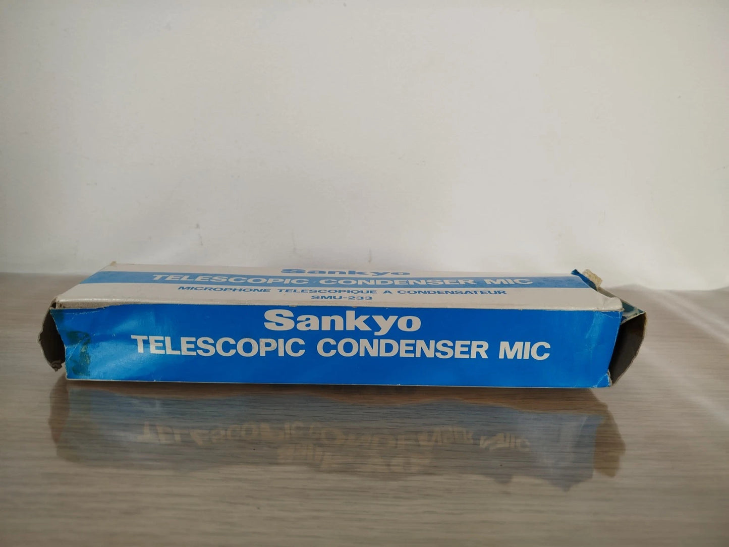 Sankyo Telecopic Condenser Mic Microfono SMU 233 Estendibile Cinepresa Nero