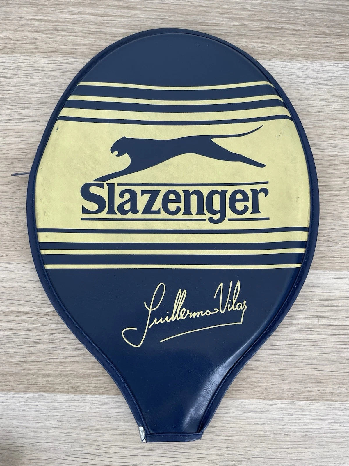 Racchetta Da Tennis Slazenger Guillermo Vilas Junior Frame Vintage Legno 41/8"