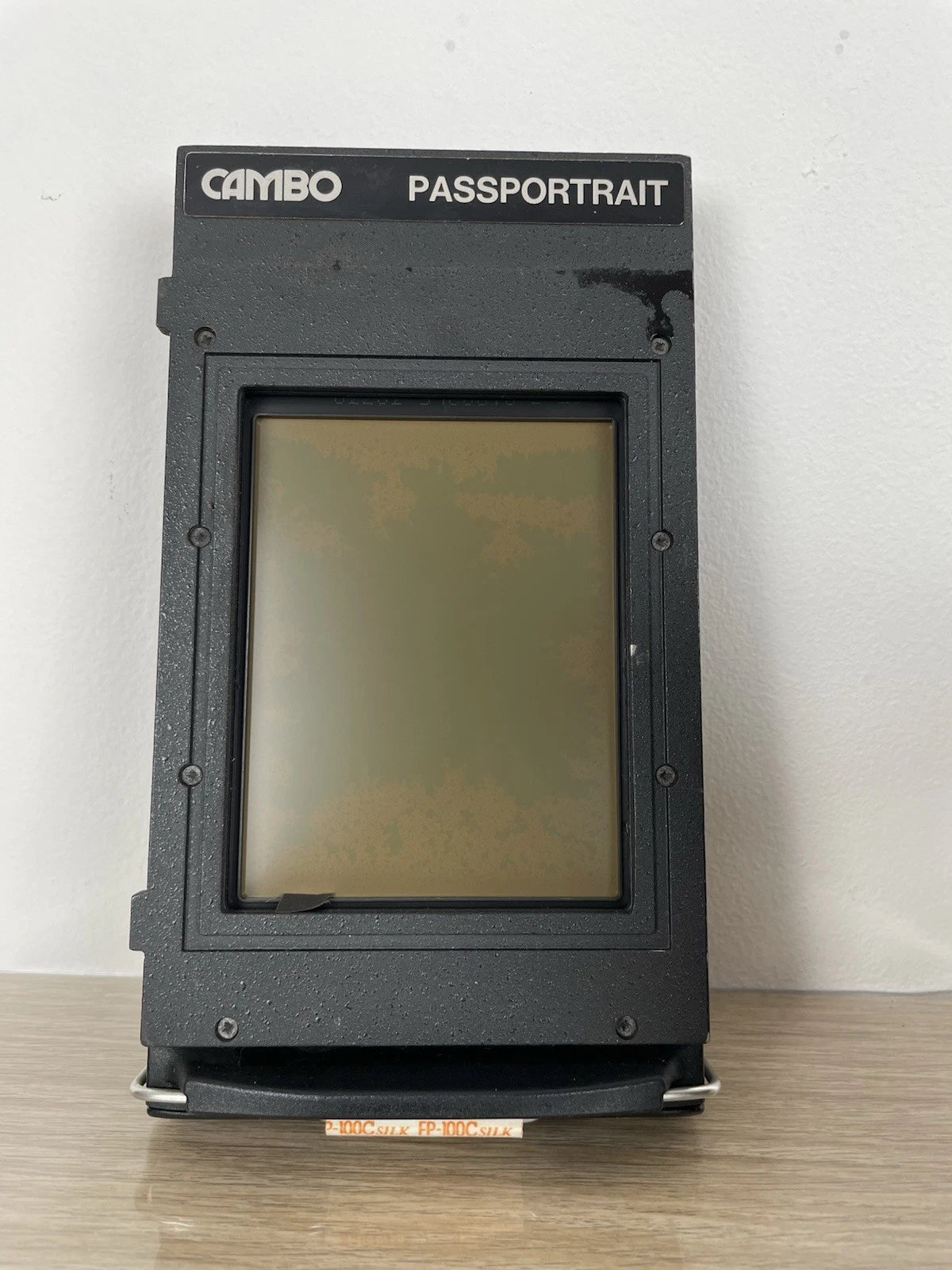Cambo Passportrait Model 40 Fotocamera Istantanea Vintage Anni 70 Nero Fototessere