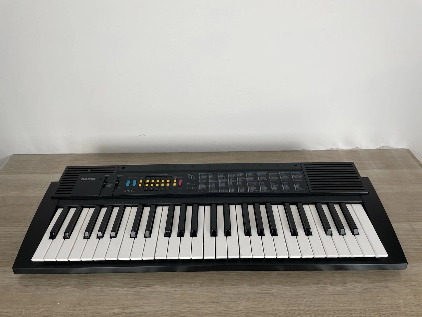 Casio CTK-50 Tastiera Pianoforte Pianola Digitale 49 Tasti 1995 Nera E Custodia