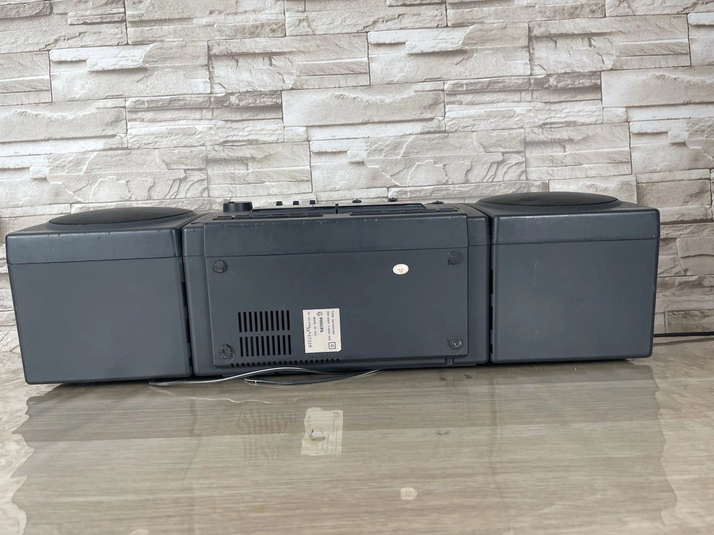 Boombox Radio Stereo Cassette Deck Philips AW7520/00 Nera Vintage Anni 90