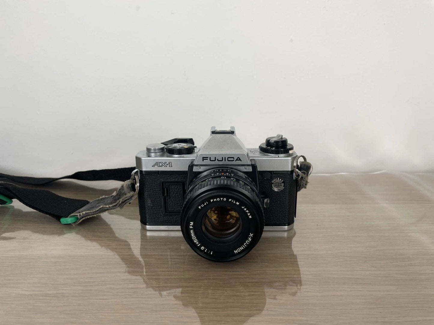 Fotocamera Analogica Fujica Ax-1 Reflex 35mm Obiettivo Fujinon 50 mm Nera 1979