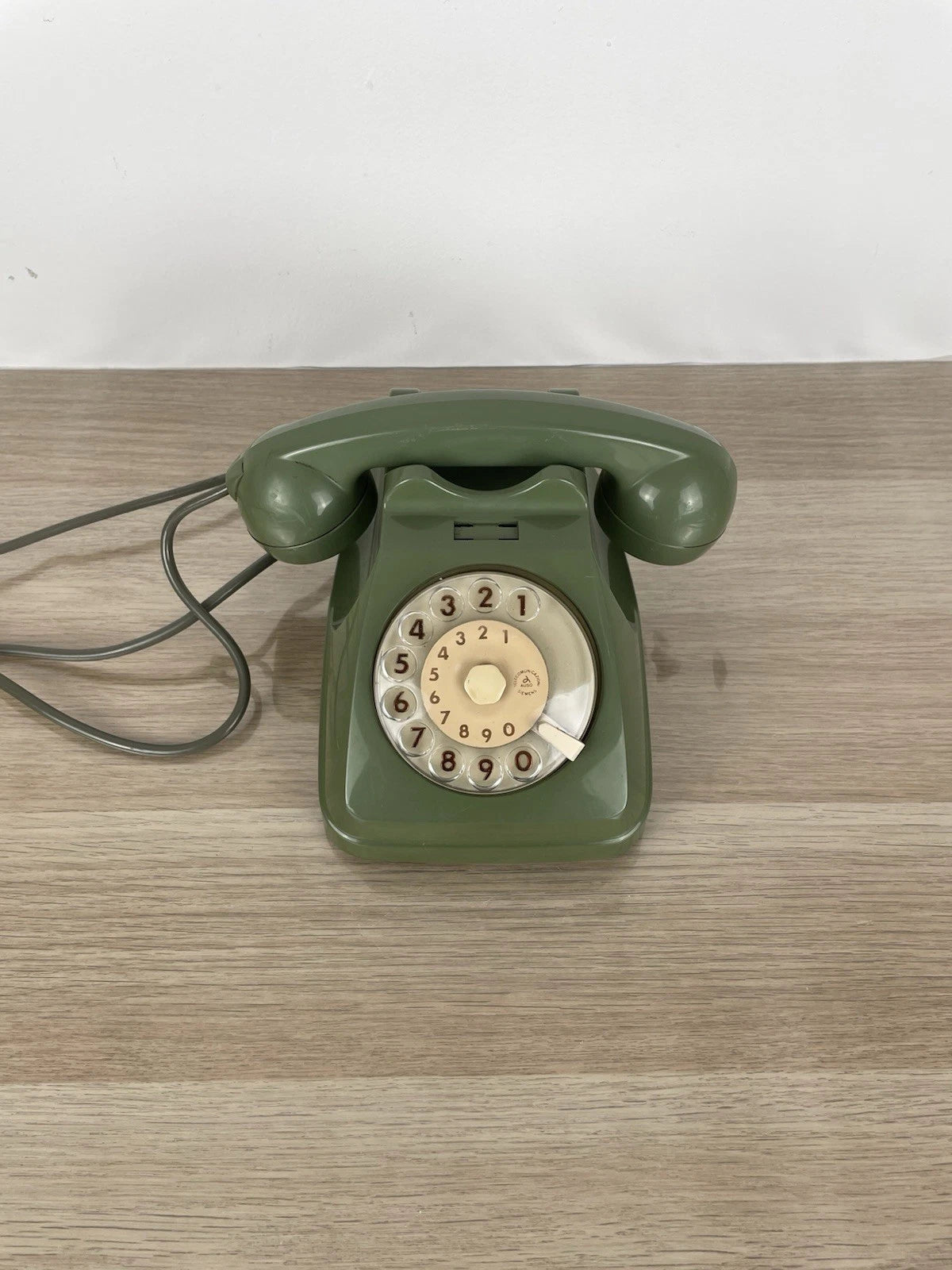 Telefono Fisso Disco Auso Siemens Telecomunicazioni Verde Oliva Lino Saltini S62