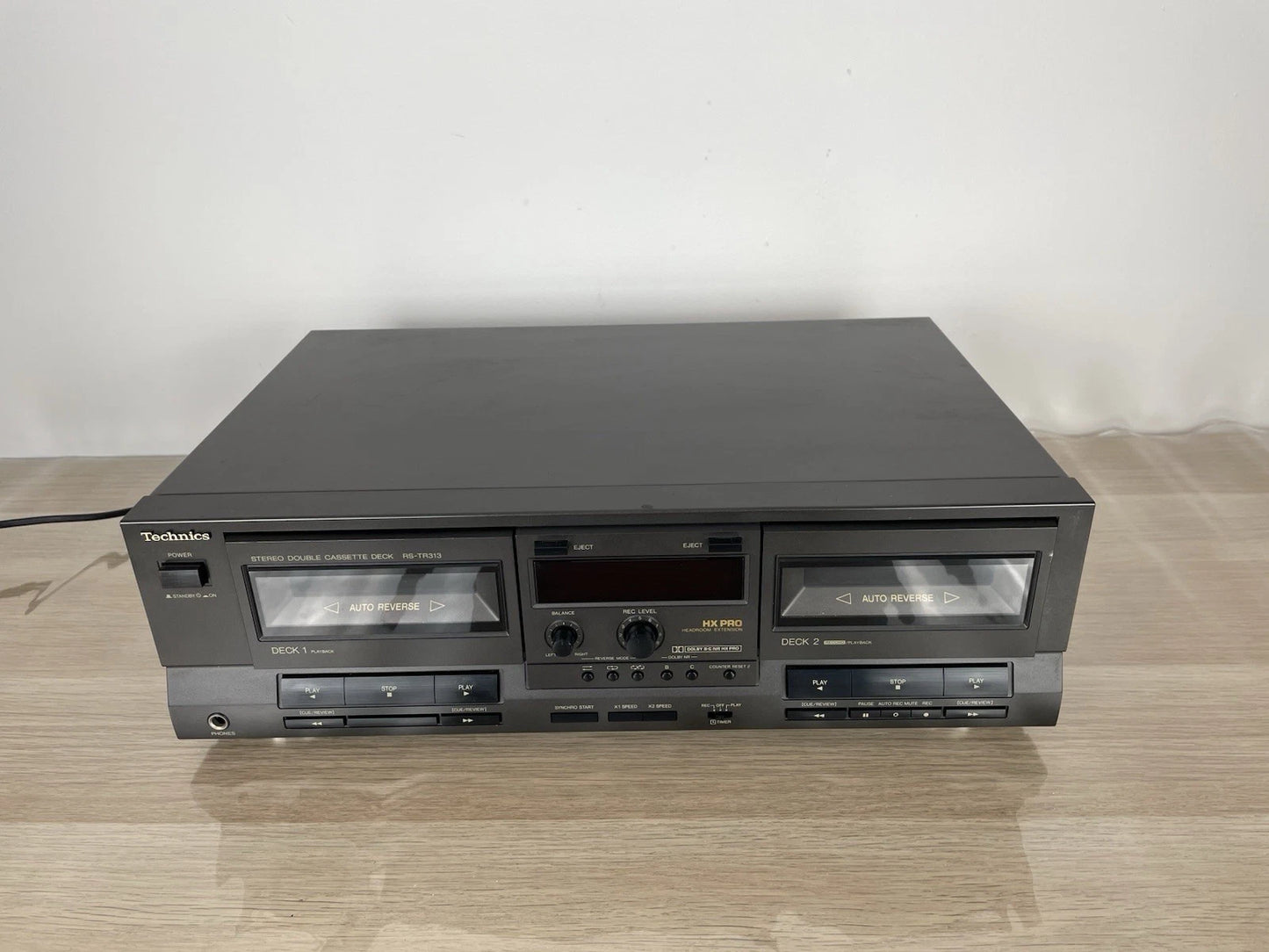 Piastra Cassette Technics RS- TR313 Grigio Lettore Deck 1 Deck 2 Anni 90