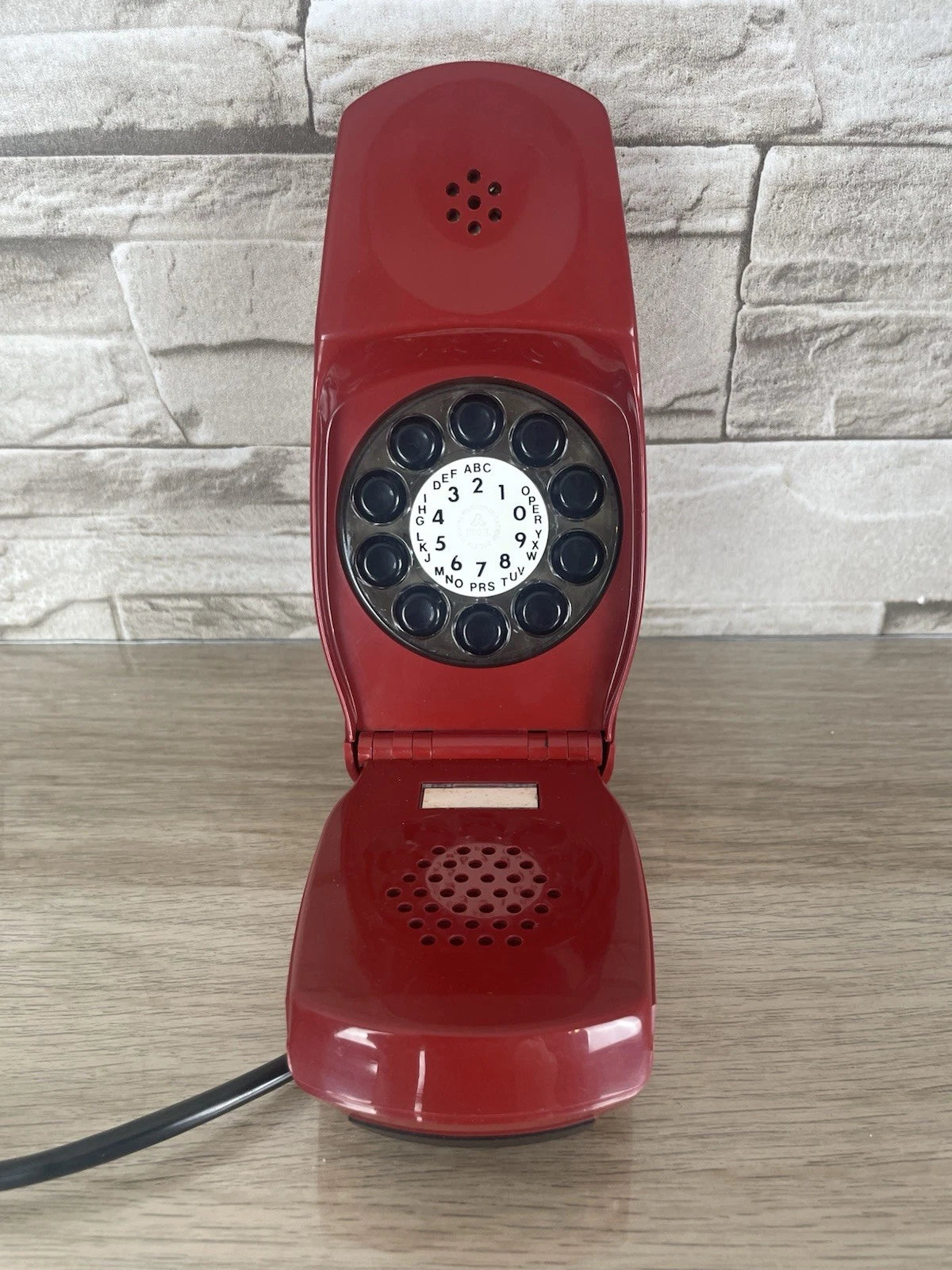 Telefono Grillo Rosso Bordeaux Design Zanuso Sapper Vintage A Disco Siemens Auso