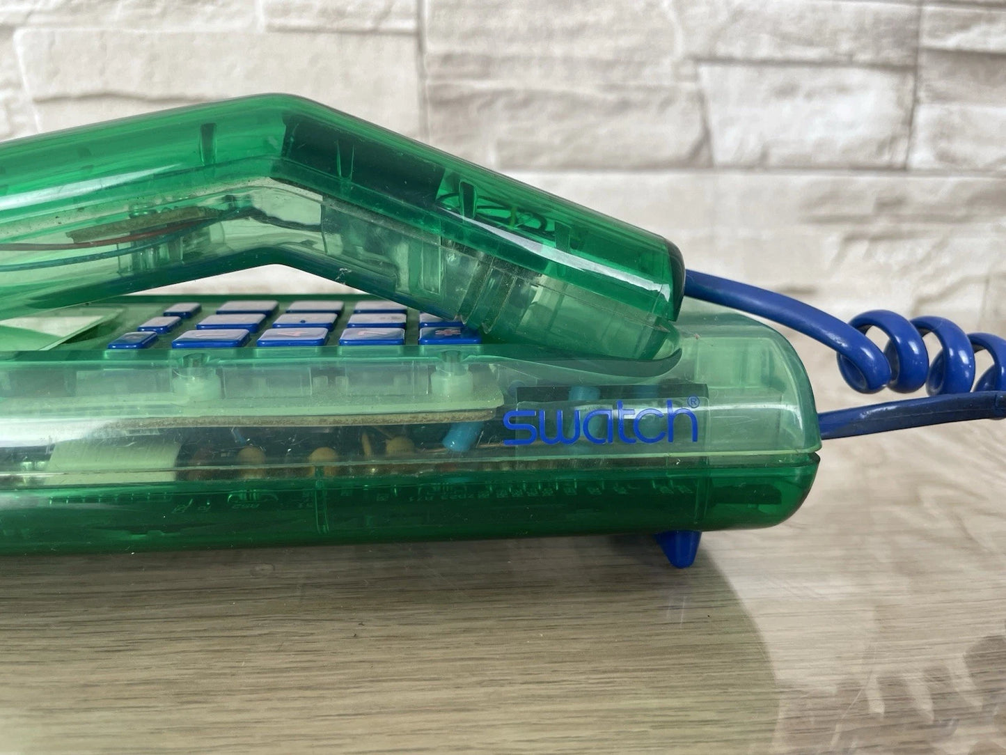 Telefono Fisso Swatch Twin Phone Deluxe Model Verde Blu 1989 Vintage Phone