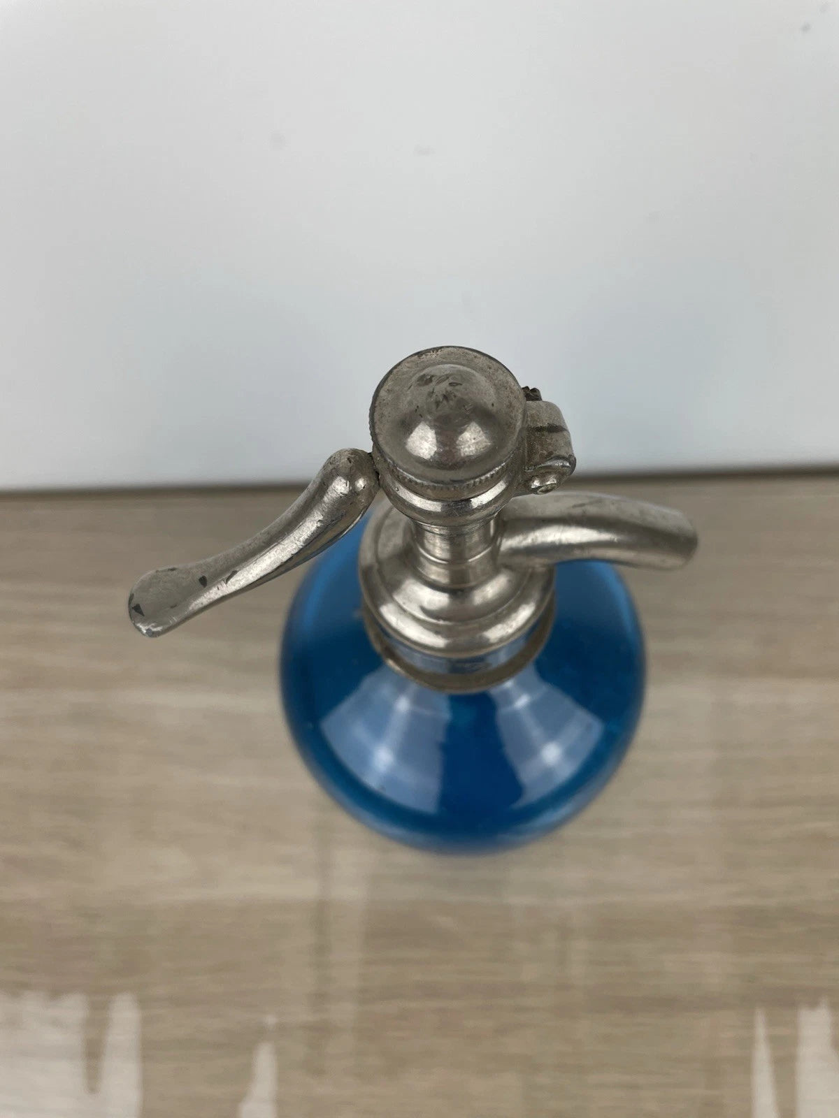 Antico Autoseltz Vetro Sifone Seltz La Torinese Torino Gualdi Correggio Blu