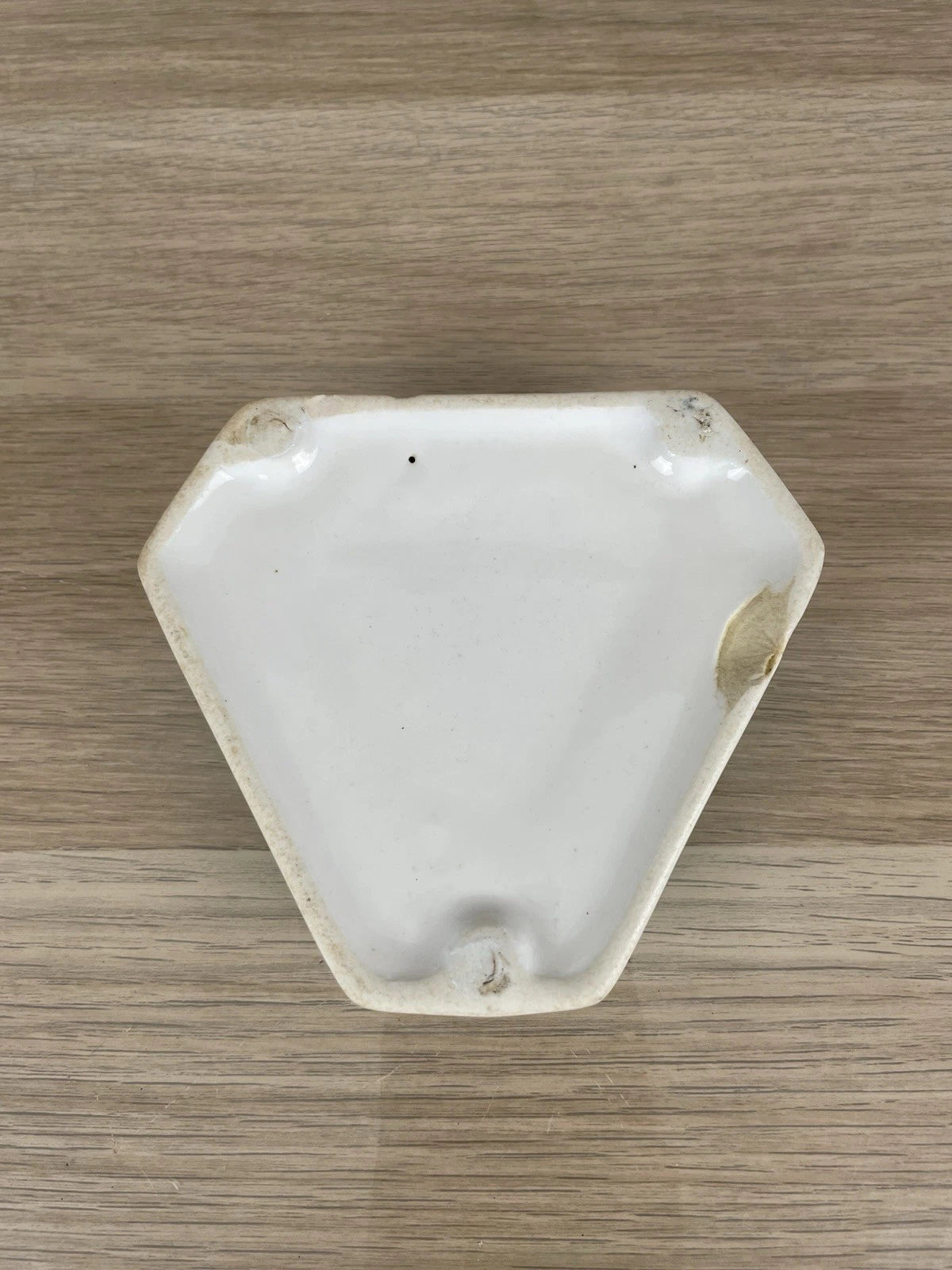 Posacenere Portacenere Crodo Acqua Minerale Bianco Vintage Ceramica Vintage '70