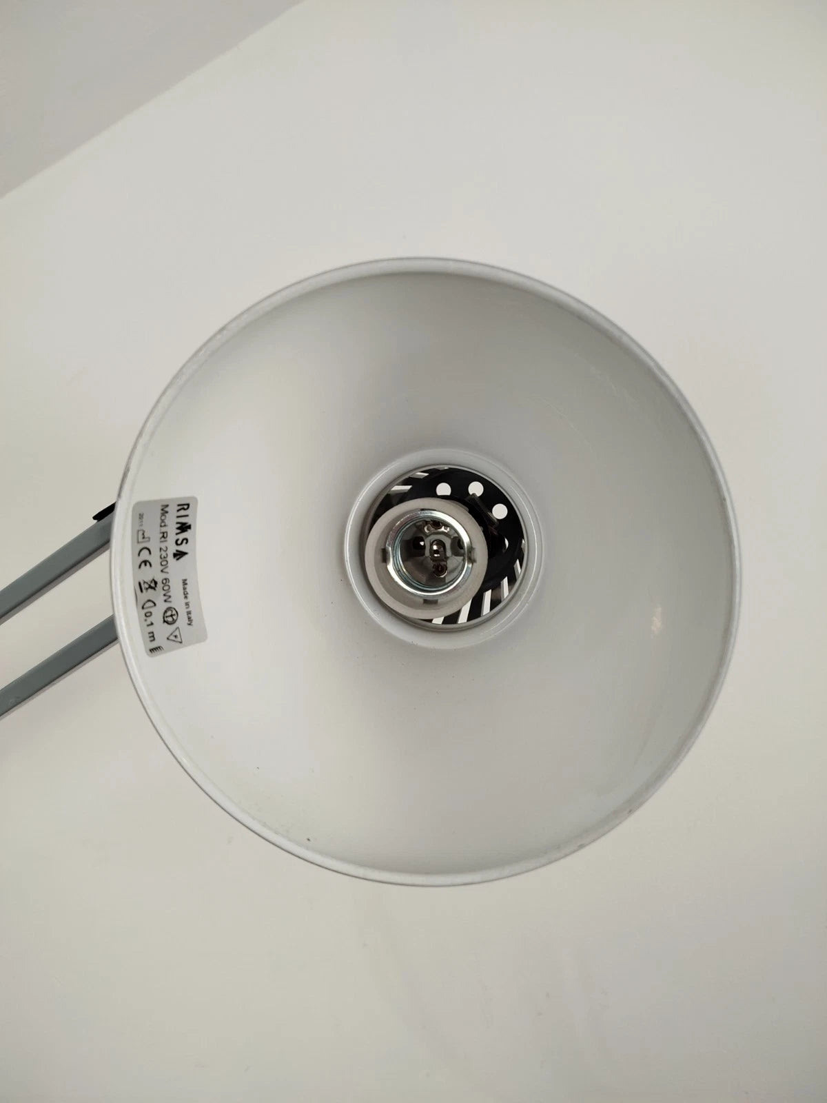 Lampada Da Tavolo Snodabile RIMSA RI e Morsetto Industriale Da Officina Vintage