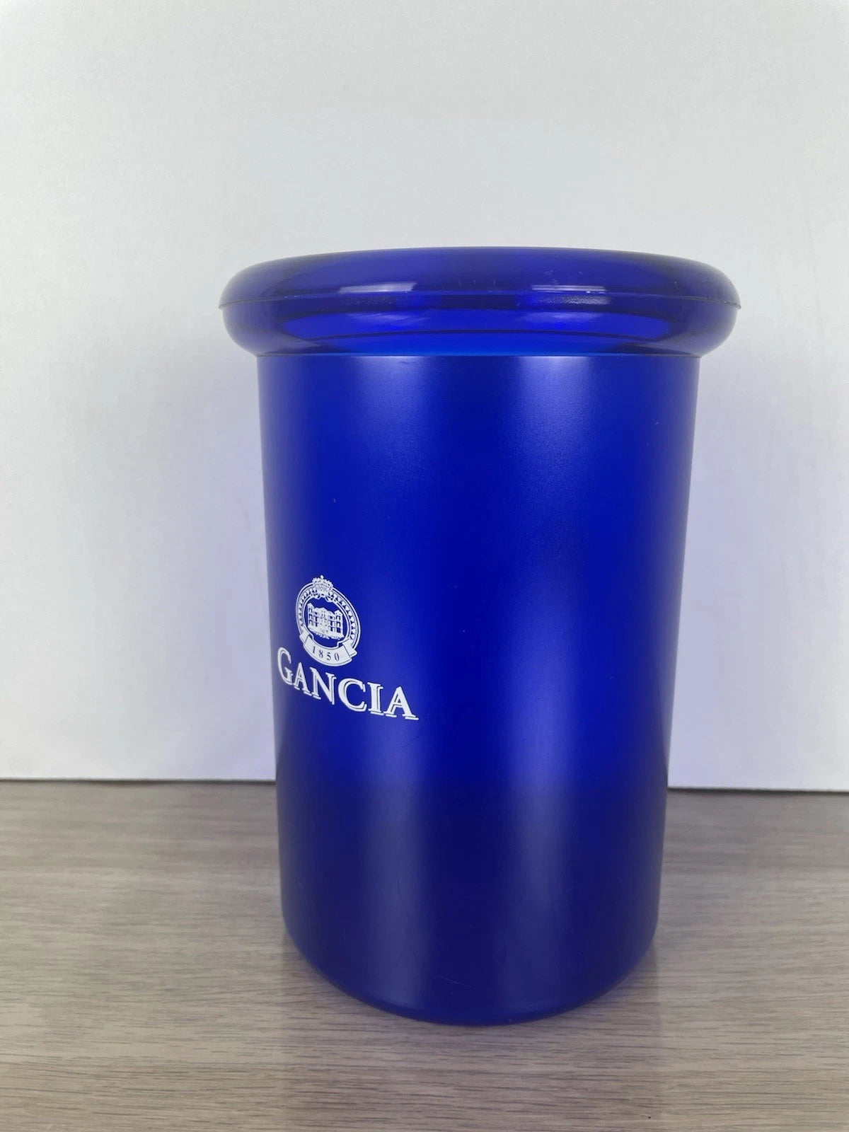 Glacette Secchiello Per Ghiaccio Pubblicitario Gancia Anni 80 In Plastica Blu
