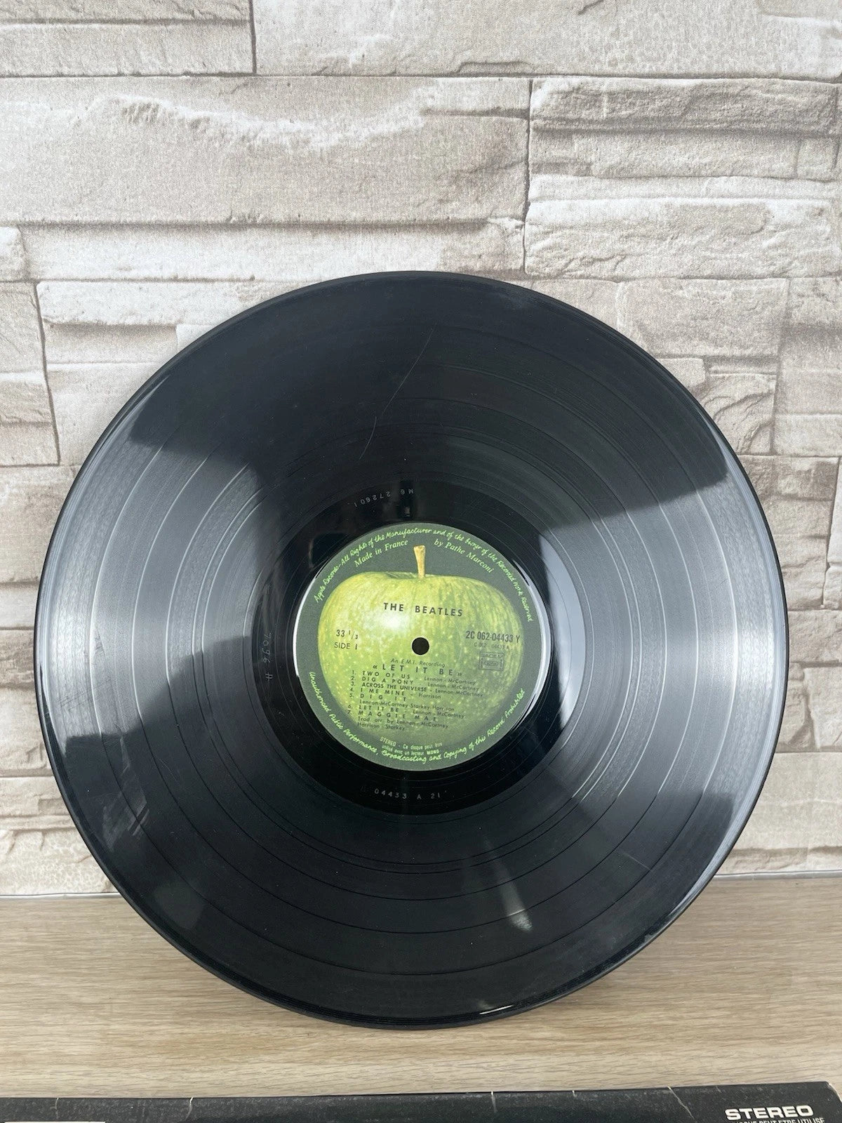 Disco Vinile 33 Giri The Beatles Let It Be Anno 1971 France Pathe Apple Records