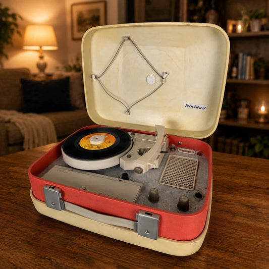 Fonovaligia Lesa Inverso LF 470 Trinidad Vintage Giradischi Valigetta Portatile