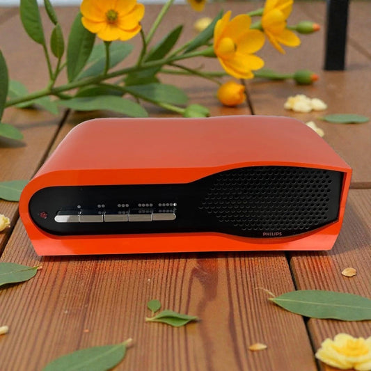 Radio Filodiffusione Philips 19RB222 Vintage 1969 Design Ferrari e Mazzucchelli Colore Arancione