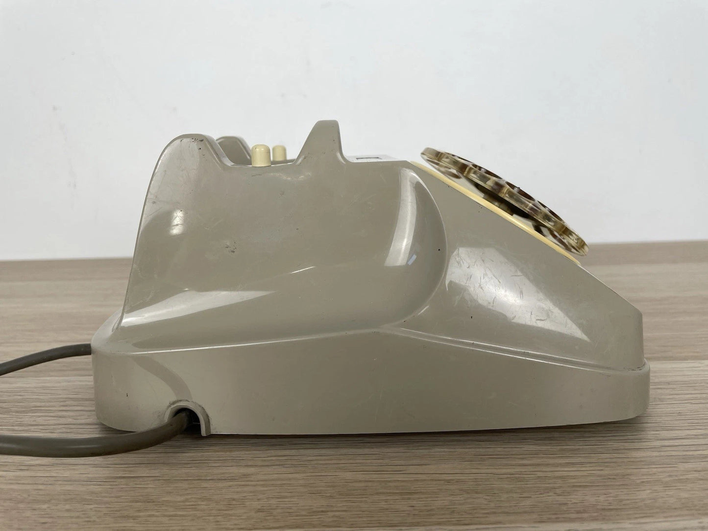 Telefono A Disco A Rotella Siemens Auso Telecomunicazioni S62 Bigrigio Vintage