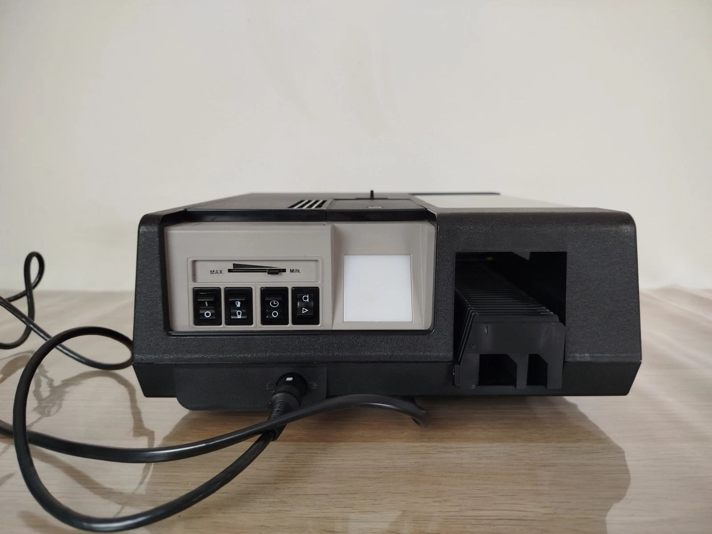 Proiettore Diapositive Gaf 503 Synchro Nero Vintage Con Telecomando Custodia