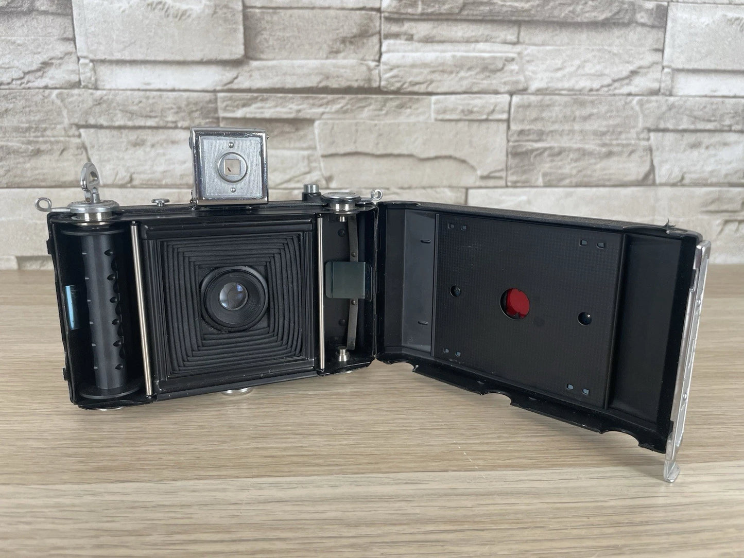 Fotocamera A Soffietto Zeiss Ikon Nettar 515/16 Vintage Anni 40/50 Nera 6x6