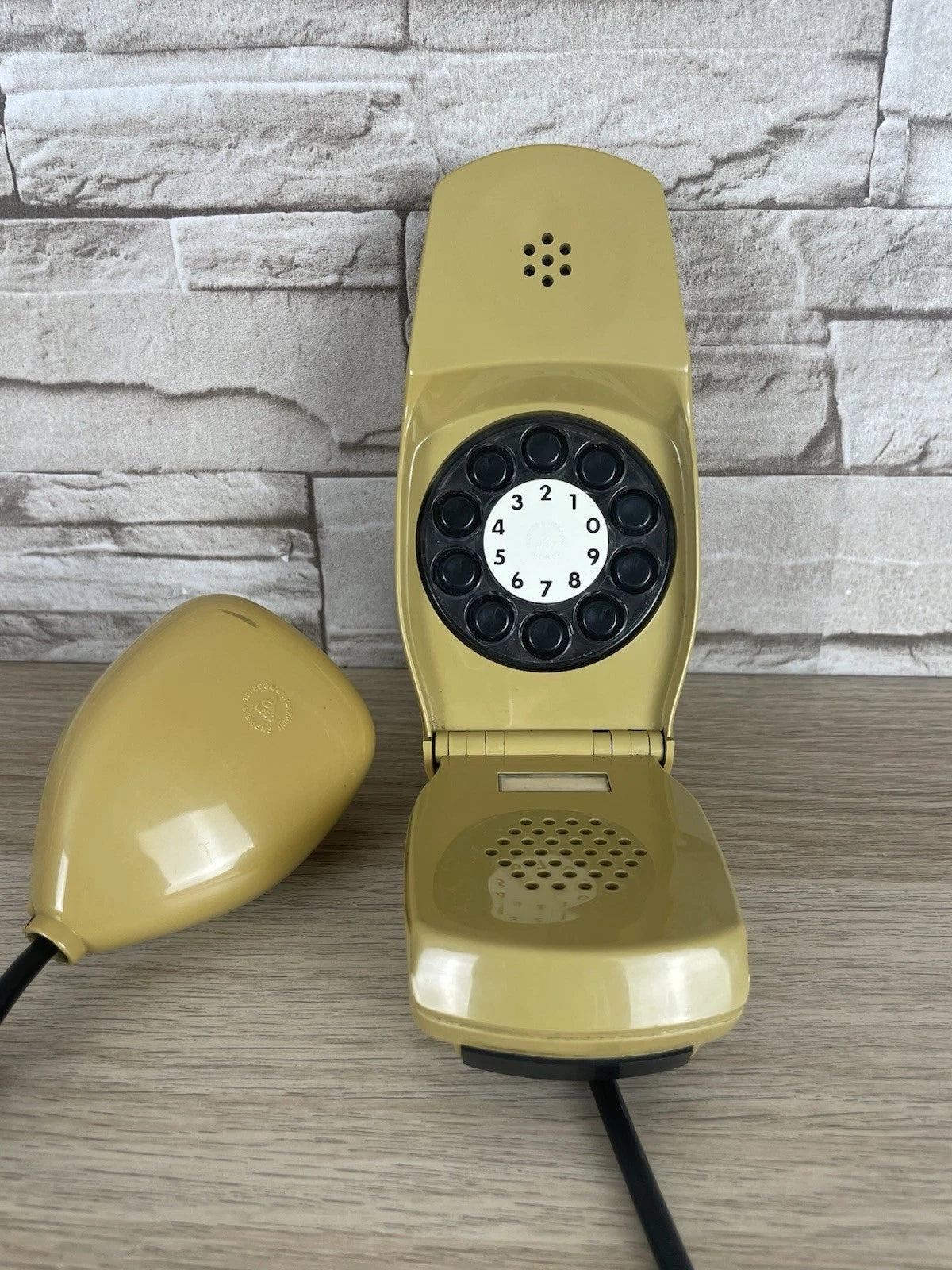Telefono Grillo Senape Giallo Design Zanuso Sapper Vintage A Disco Siemens Auso