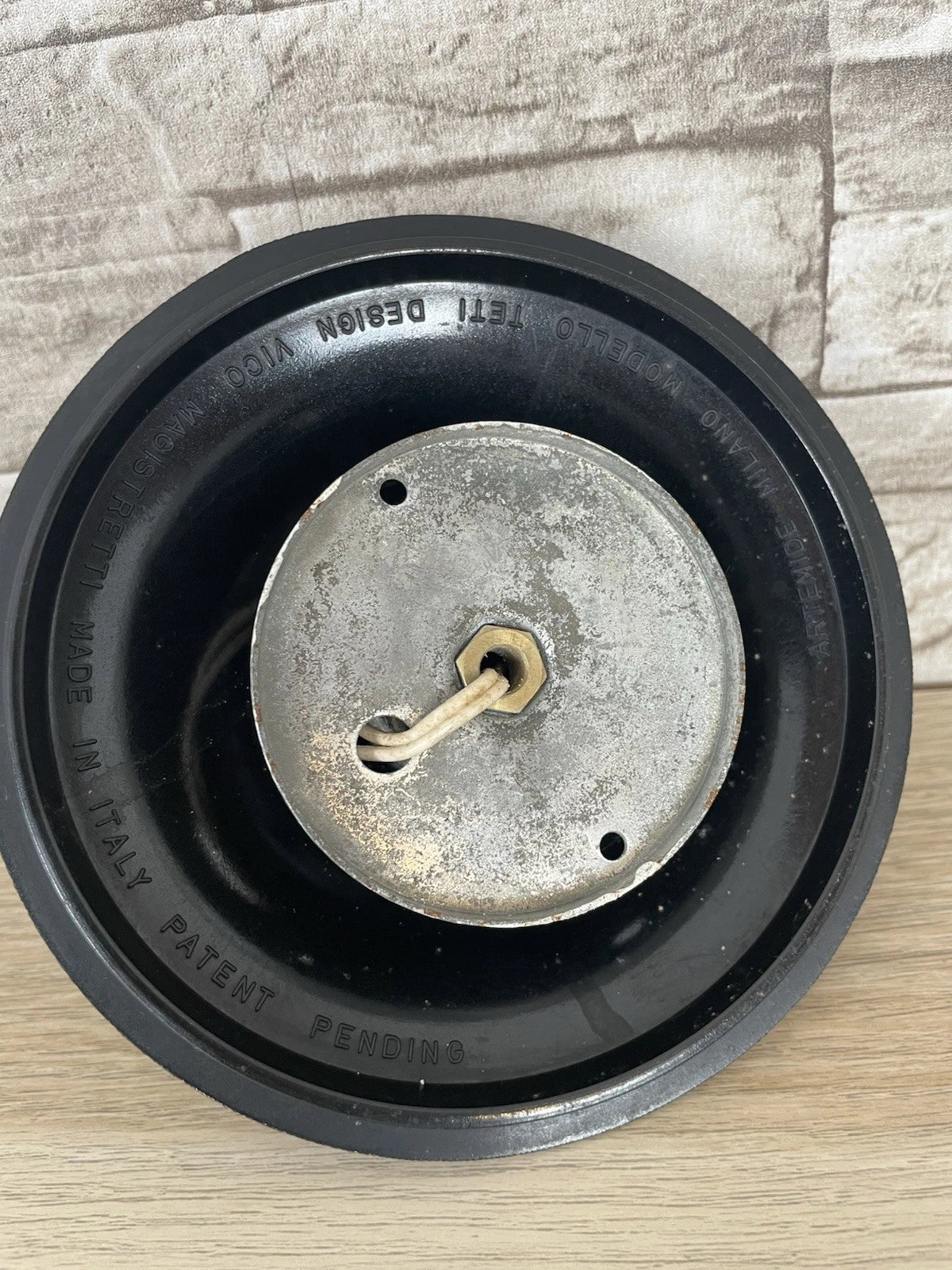 Lampada Da Muro Applique Teti Design Vico Magistretti Per Artemide Nera Vintage
