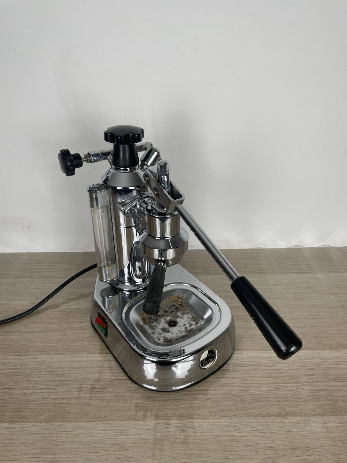 Macchina per caffè espresso La Pavoni 2a Europiccola Argento Vintage Anni 90