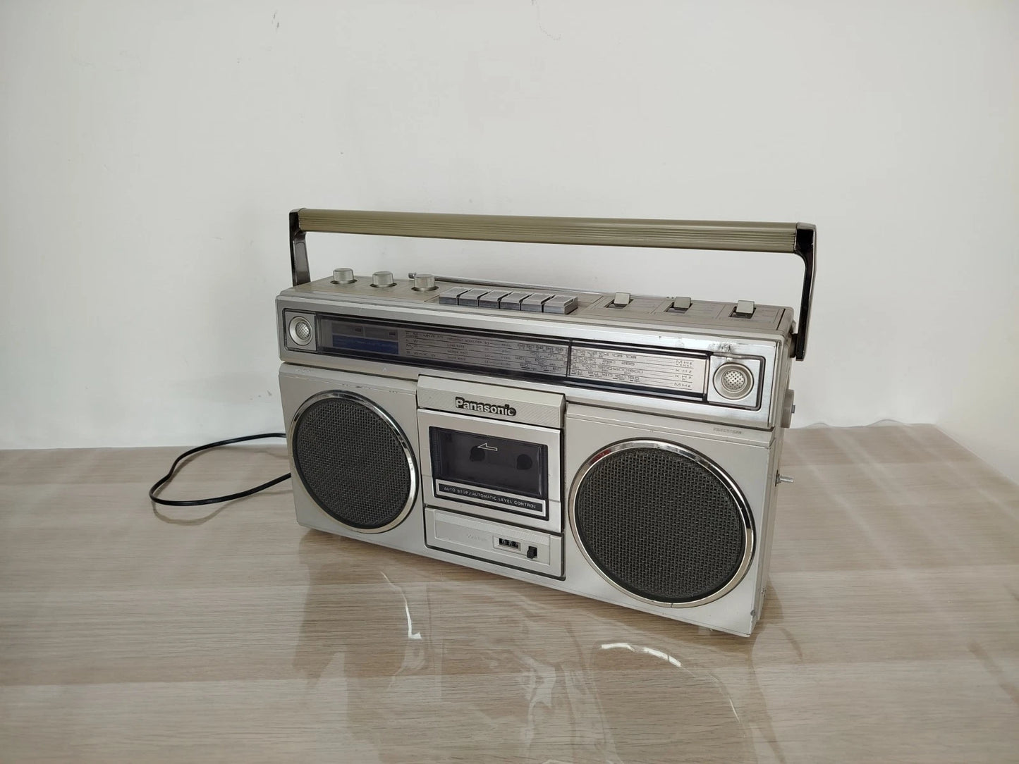 Boombox Ghettoblaster Radio Portatile Panasonic RX-5010LS Argento FM AM E Cavo