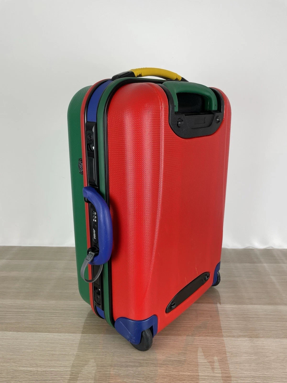 Valigia Rigida Trolley United Colors Of Benetton Verde Rosso Colorato Anni 80/90