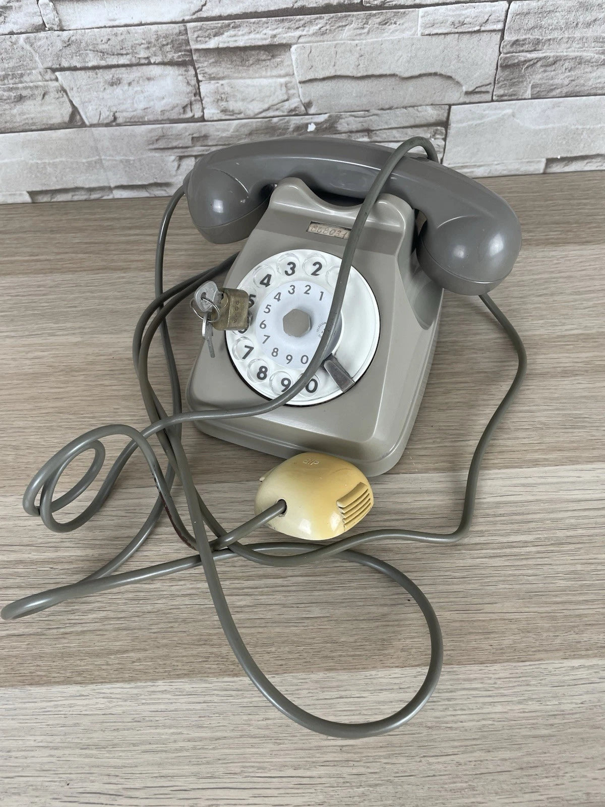 Telefono A Disco Auso Siemens 62 Design Lino Saltini Bigrigio Vintage Anni 60