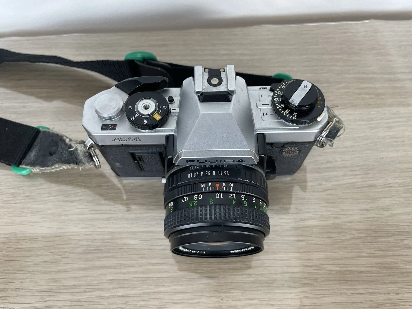 Fotocamera Analogica Fujica Ax-1 Reflex 35mm Obiettivo Fujinon 50 mm Nera 1979