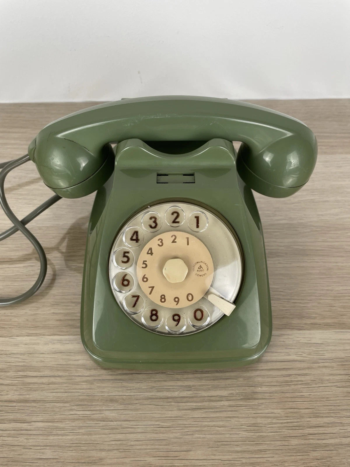 Telefono Fisso Disco Auso Siemens Telecomunicazioni Verde Oliva Lino Saltini S62