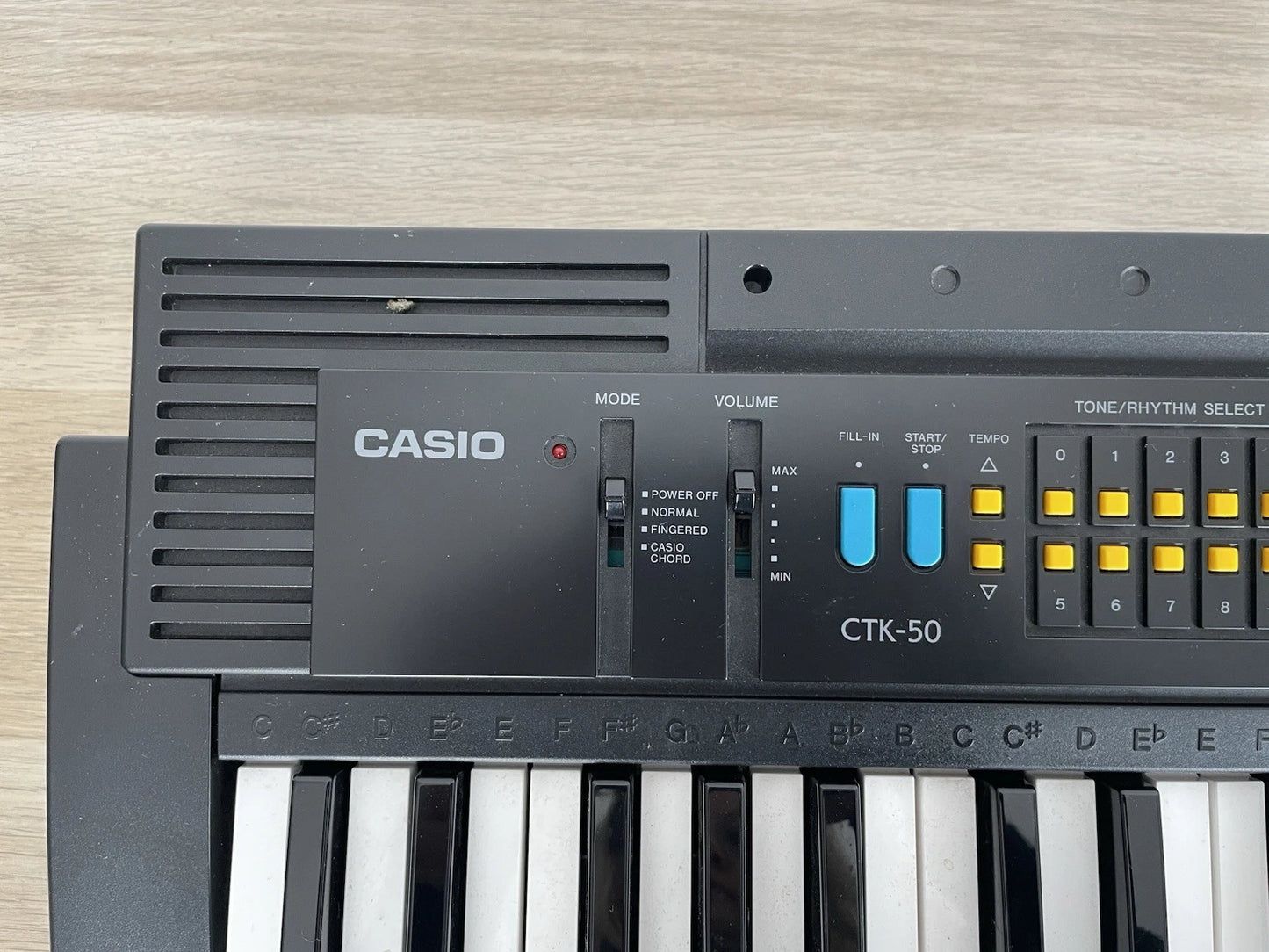 Casio CTK-50 Tastiera Pianoforte Pianola Digitale 49 Tasti 1995 Nera E Custodia