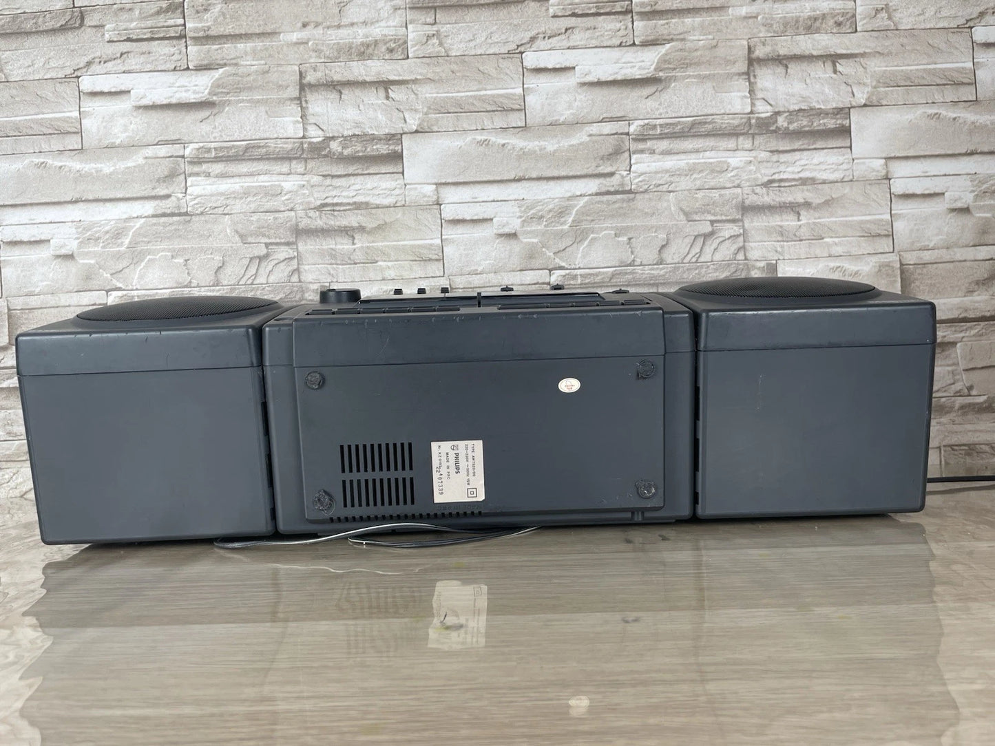 Boombox Radio Stereo Cassette Deck Philips AW7520/00 Nera Vintage Anni 90