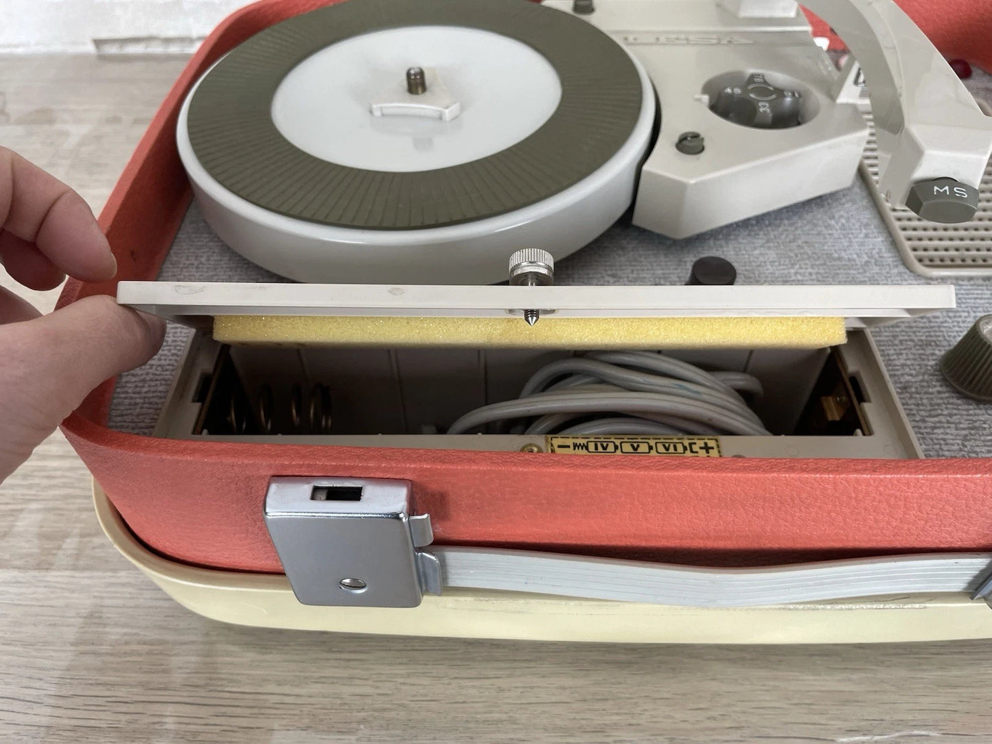Fonovaligia Lesa Inverso LF 470 Trinidad Vintage Giradischi Valigetta Portatile