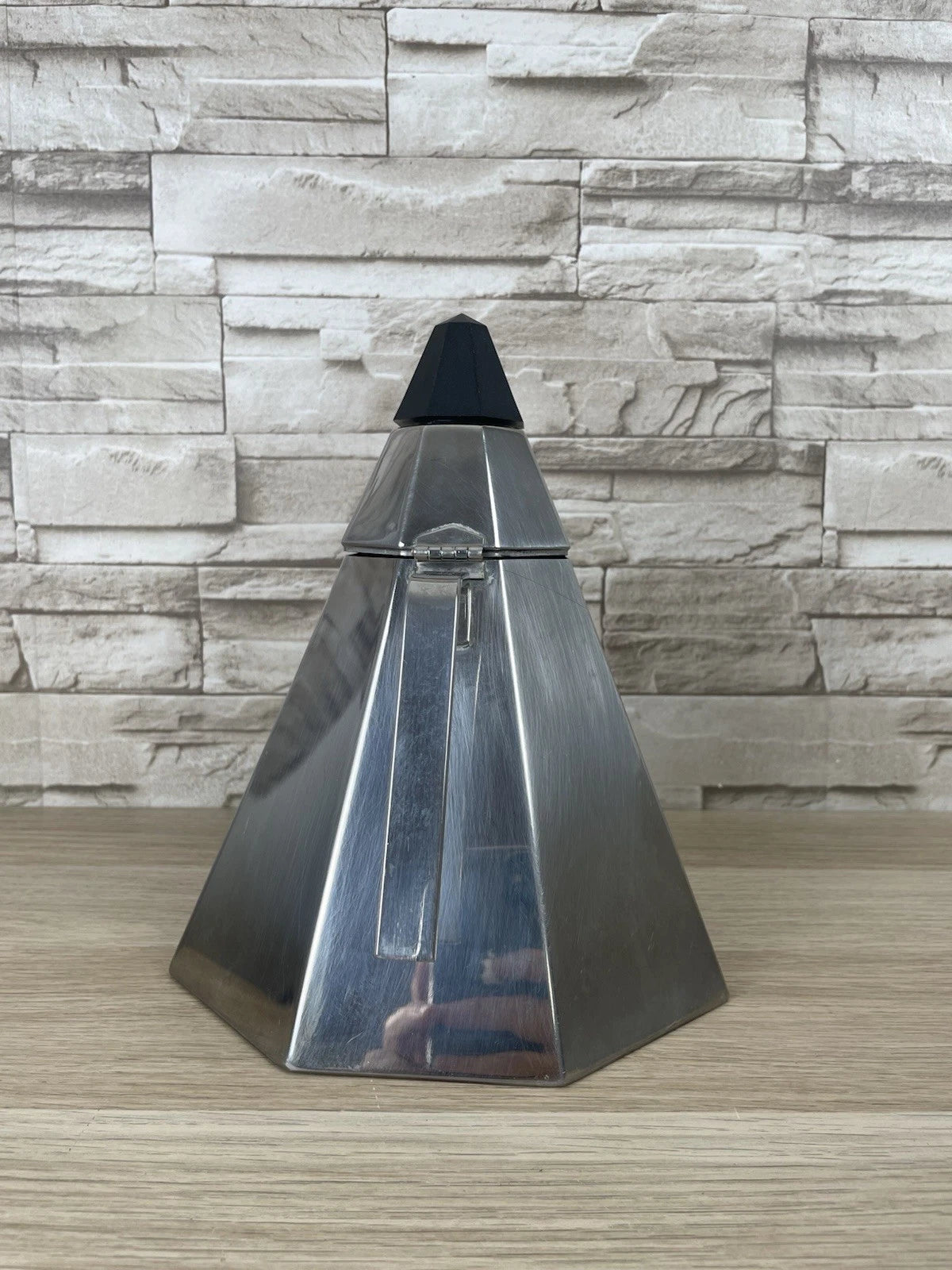 Bollitore Calderoni Fratelli Serie Piramide Ottagonale Vintage Anni 60 Acciaio